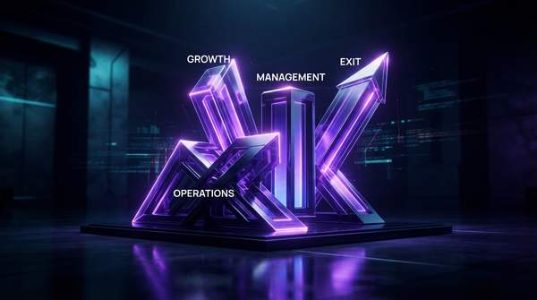 Editorial illustration for Four Criteria That Decide a Mid-Market Private Equity Deal: Growth, Operations, Management and Exit